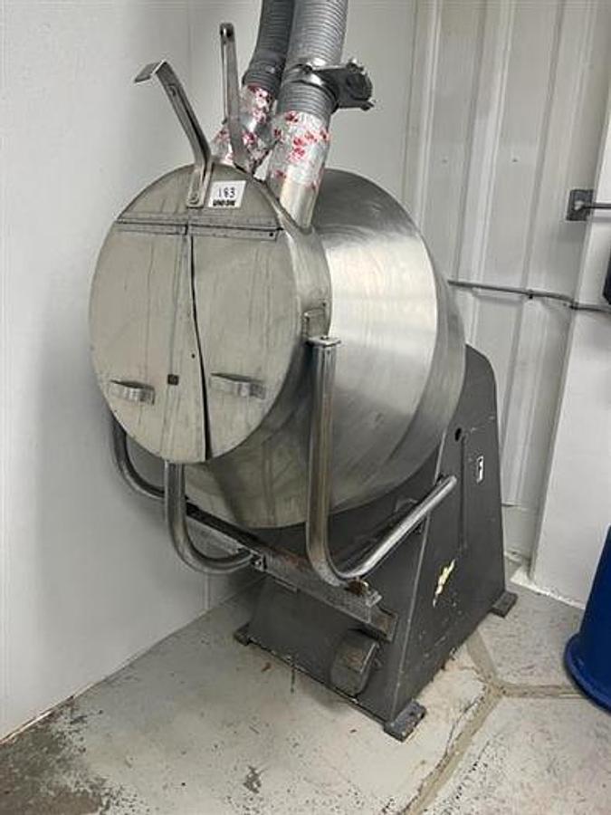 Used Coating Pan 30" diameter Stainless Steel Angular pan