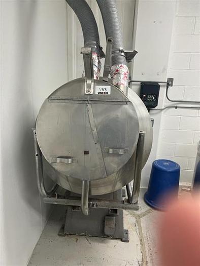 Used Coating Pan 30" diameter Stainless Steel Angular pan