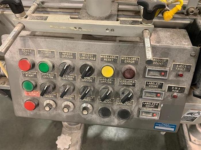 Used Accraply model 5005WA Top and Wraparound labeler