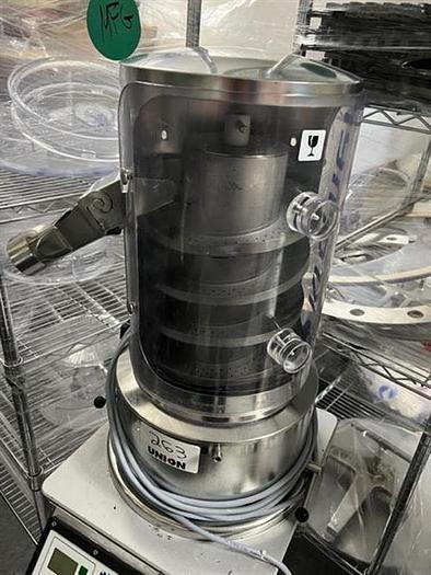 Used Kramer model E2000 stainless steel rotary tablet deduster