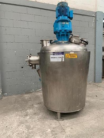 Used Yorkshire model TC750 58 gallon stainless steel jacketed tank