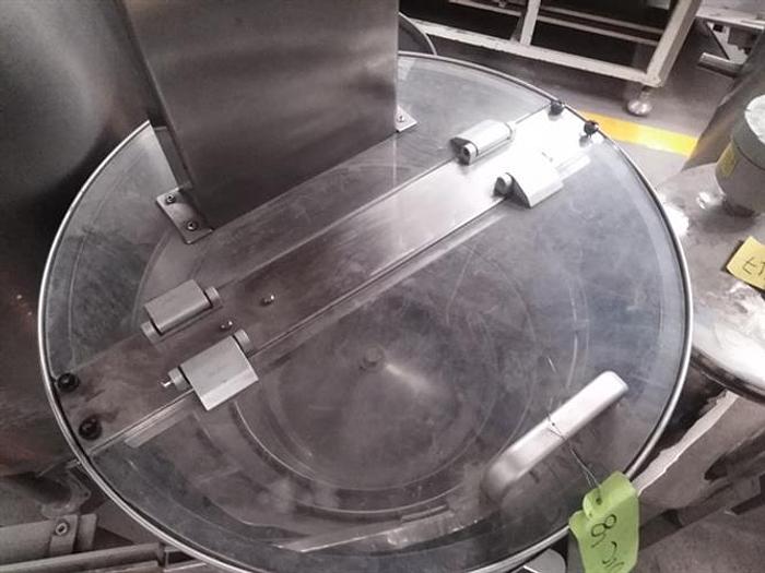 Used Ozaf model VL2T Stainless Steel Vibratory Cap feeder