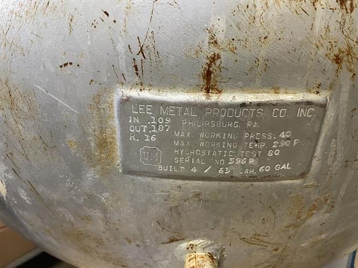 Used Lee 60 gallon Stainless Steel jacketed Cooking Kettle