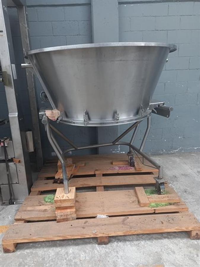 Used Vector Freund stainless steel fluid bed dryer