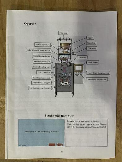 Used Lenis model LMSTS-300P single lane stick pack machine with tablet counter