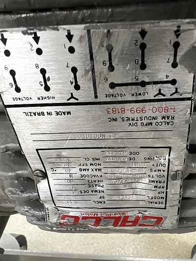 Used Patterson Kelley 3 Cu Ft stainless steel V Blender with intensifier bar