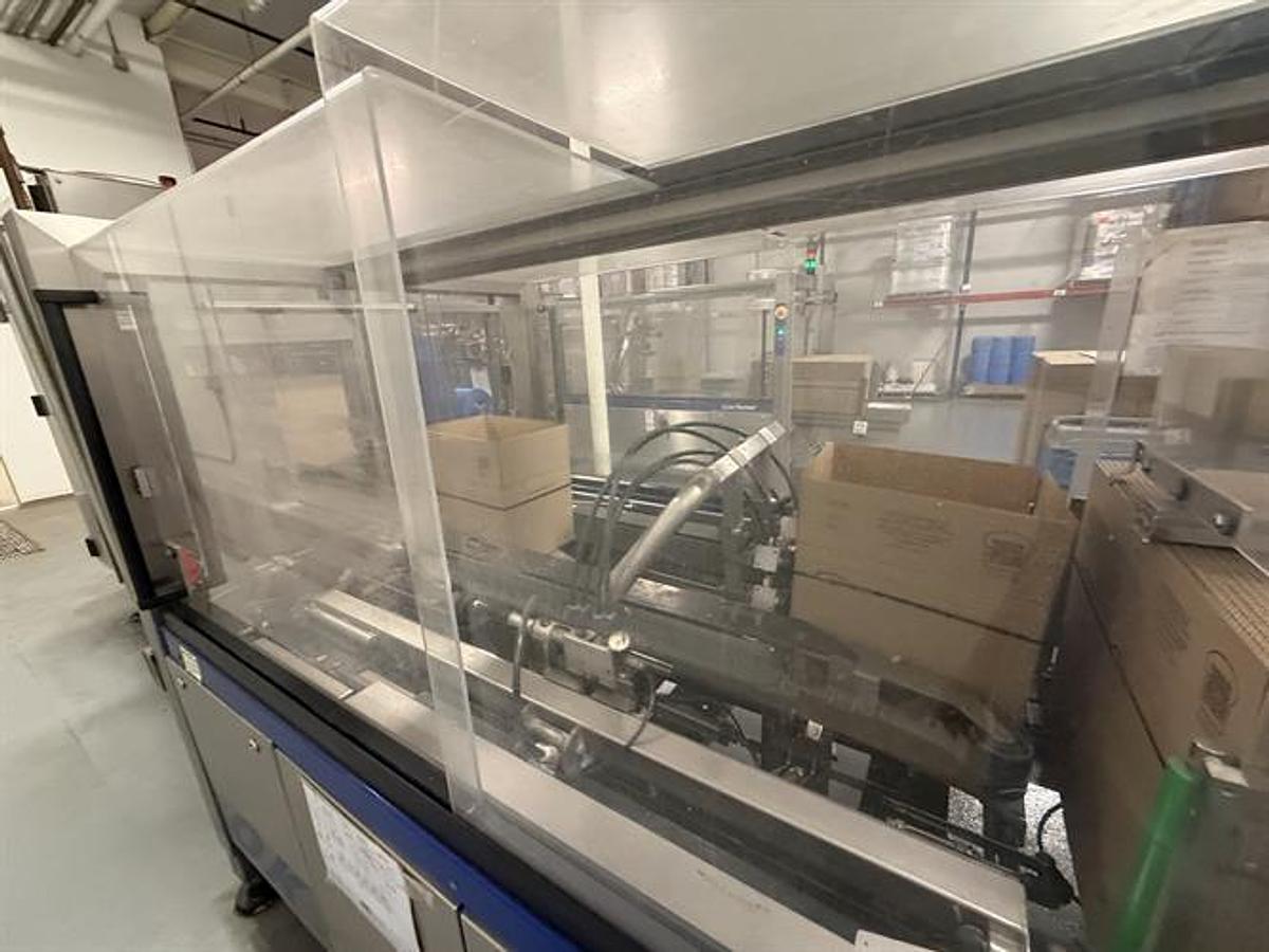 Used OK Superformer-1M Case Erector with OK SL220 Bag Inserter