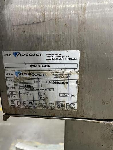 Used Video Jet model 1210 Ink Jet Printer