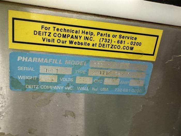 Used Pharmafill Model TC3 automatic dual lane tablet/capsule filling line