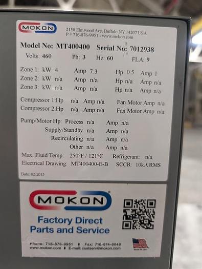 Used Mokon model MT400400 temperature controller