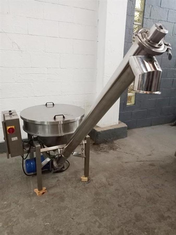 Used 66" long x 4" dia. screw conveyor