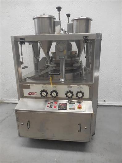 Used Adept stainless steel model ADR BB 35 station rotary tablet press