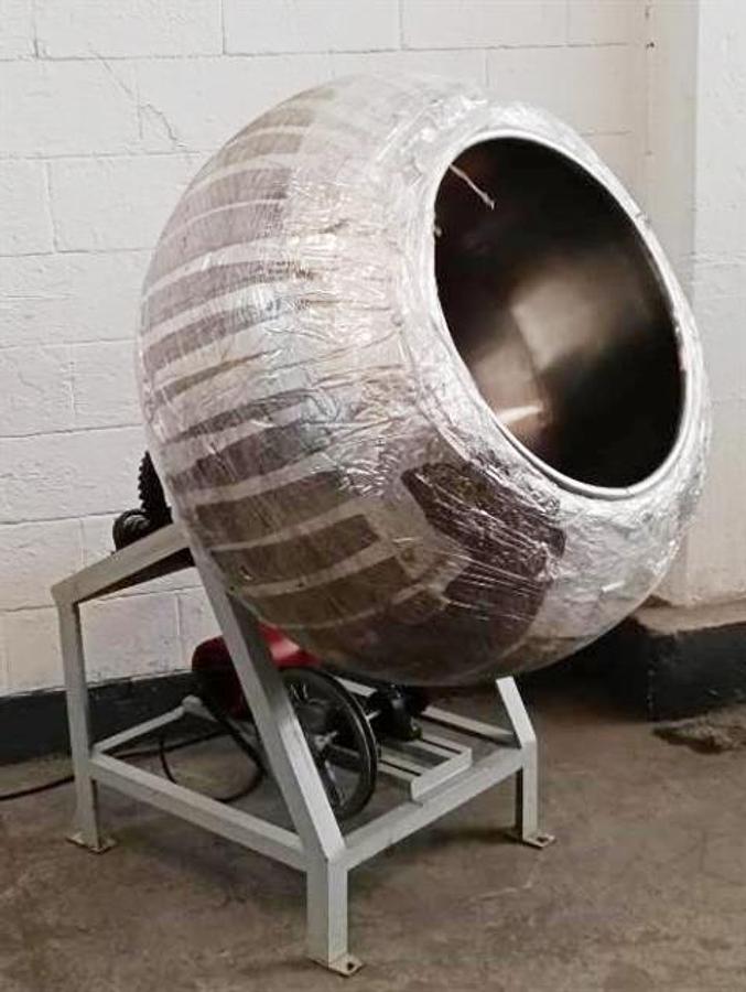 Used Stainless Steel 38" Diameter Coating Pan