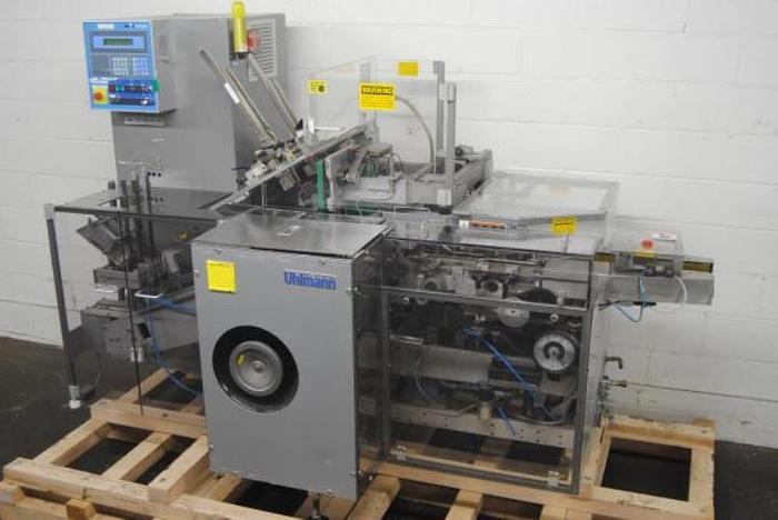 Used Uhlmann model C100 Cartoner with blister feed