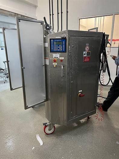 Used Patterson Kelley Buflovak 1 Cu Ft stainless steel V Blender with intensifier bar