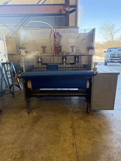 Used APV 48" Two Roll Extruder with Ultrasonic Guillotine Cutter
