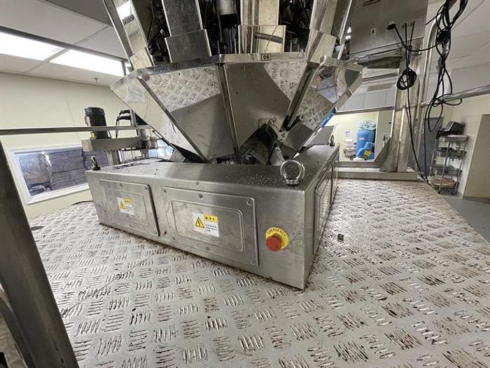 Used Inspire Pack HFS-210Z Pre-made Pouch Line with Rotary Scale & Auger