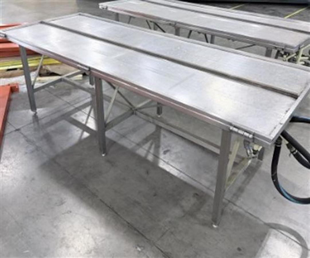 Used Savage 3 x 8 ft Stainless Steel Cold Table