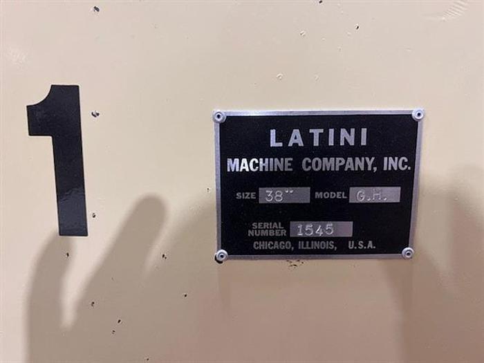 Used Latini 38" SS Coating Pan w Ribs