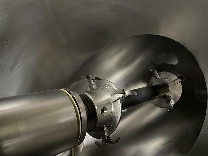 Used Patterson Kelley 3 Cu Ft stainless steel V Blender with intensifier bar