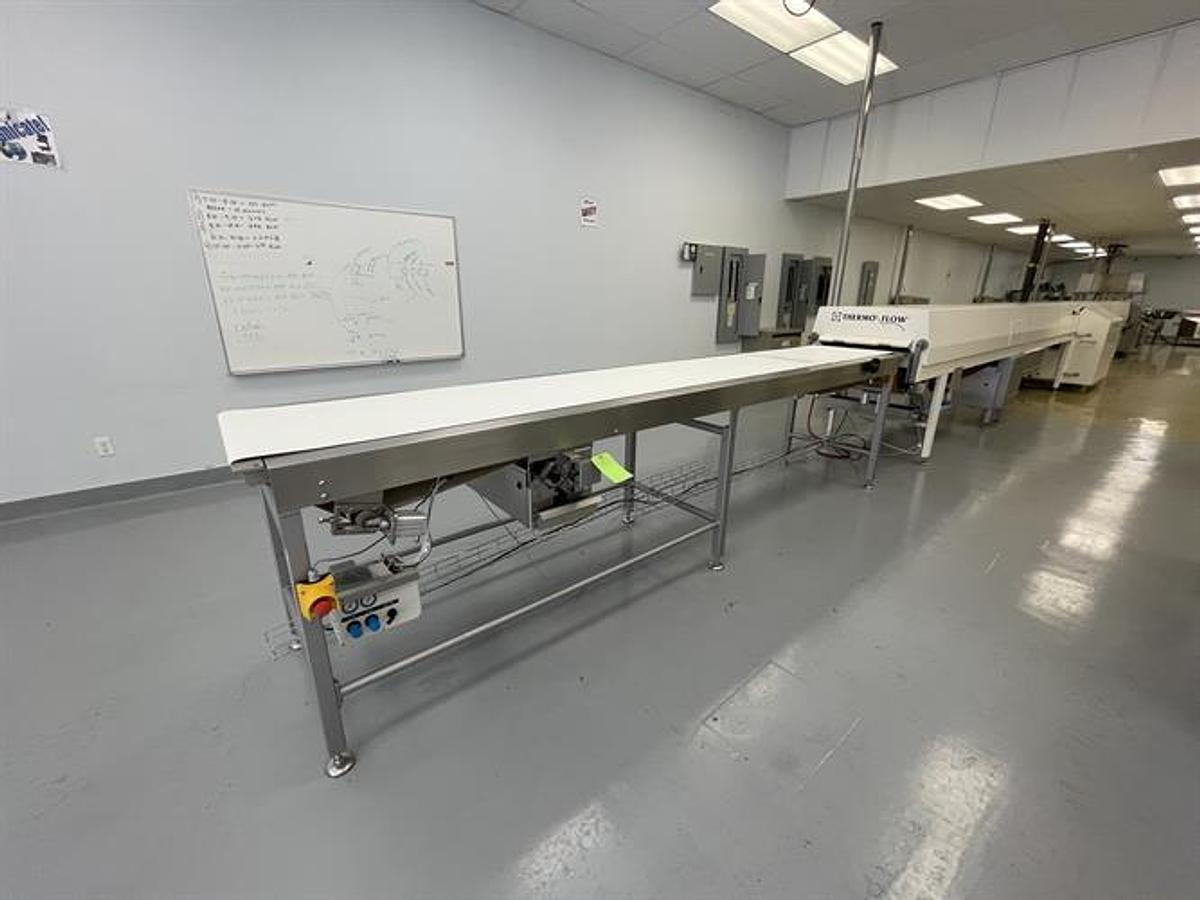 Used Sollich TTS-620 24" wide Temperstatic Enrober with Sollich Thermo Flow 40-ft Cooling Tunnel