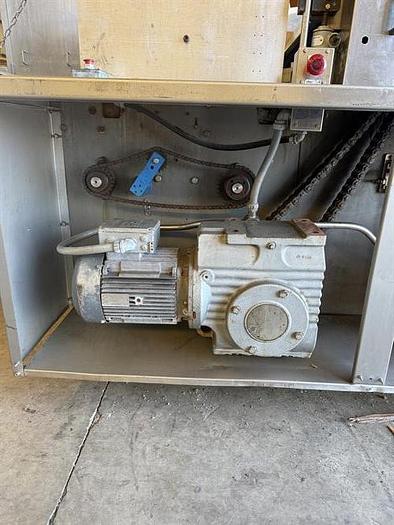 Used APV 48" Two Roll Extruder with Ultrasonic Guillotine Cutter