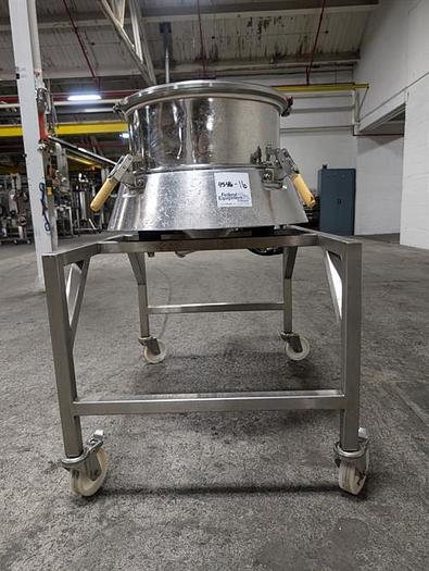 Used Russel Finex model 17240 22" diameter single deck sifter