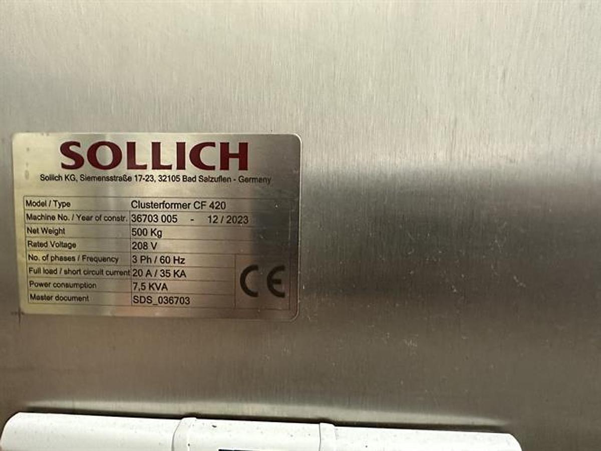 Used Sollich Model CF420 Cluster Former