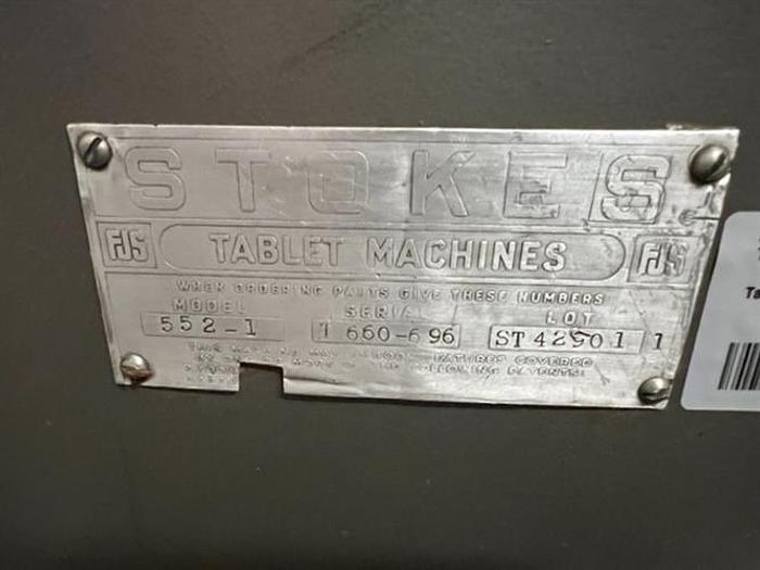 Used Stokes model 552-1 41 Station Tablet Press