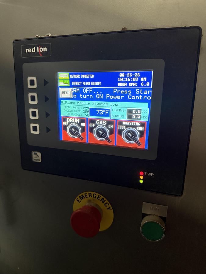 Used AC Horn model 322-M 1,000 lb/hr 3-bag Dry Nut Roaster