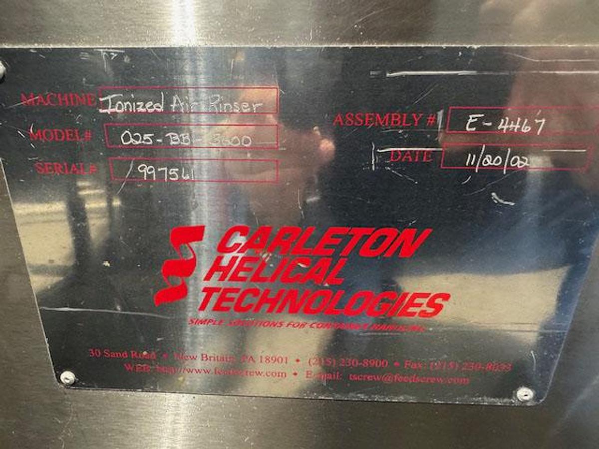 Used Carleton Helical Technologies Ionized Air Rinser