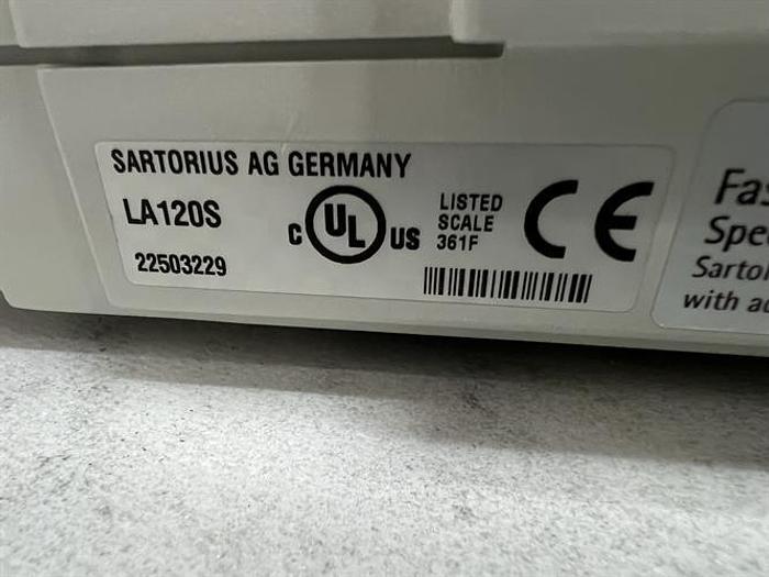 Used Sartorius model LA120S analytical scale