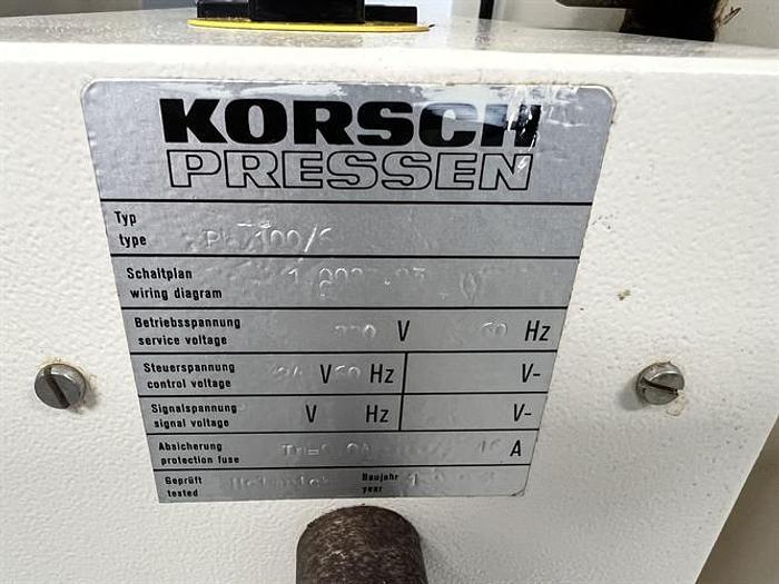 Used Korsch Model PH106-DMS 6 Station Tablet Press