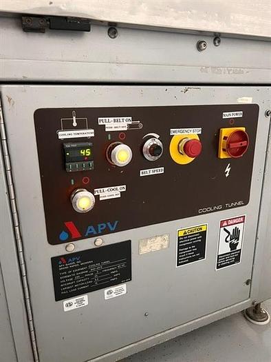Used APV 16" wide x 28-ft Long Stainless Steel Cooling Tunnel