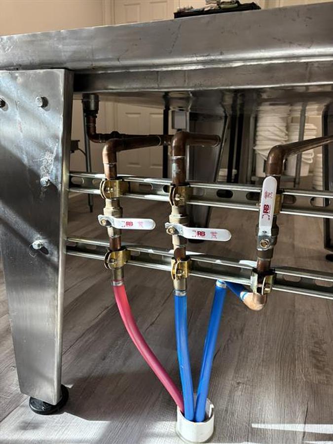 Used Latini 3ft x 5ft Stainless Steel Cold Table