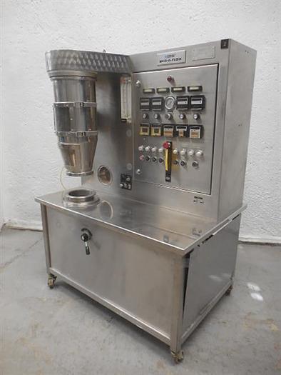 Used Freund SFC-Mini Stainless steel Laboratory Fluid bed dryer