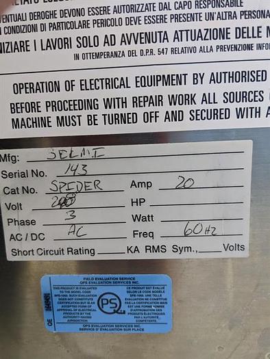 Used Selmi Molding Line with Spider Cooler - Built 2019