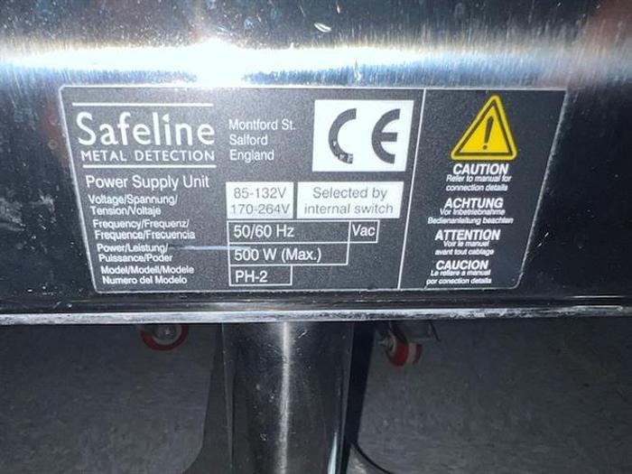 Used Safeline model PH2 stainless steel metal detector for tablets