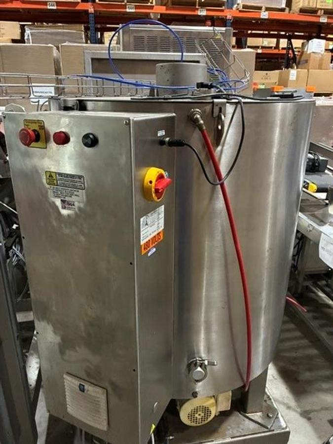 Used Savage 1250 lb SS Chocolate Melter with SS Jacketed Pump
