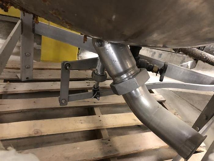 Used Lee 150 Gallon Stainless Steel Jacketed Cooking Kettle with Removable Basket