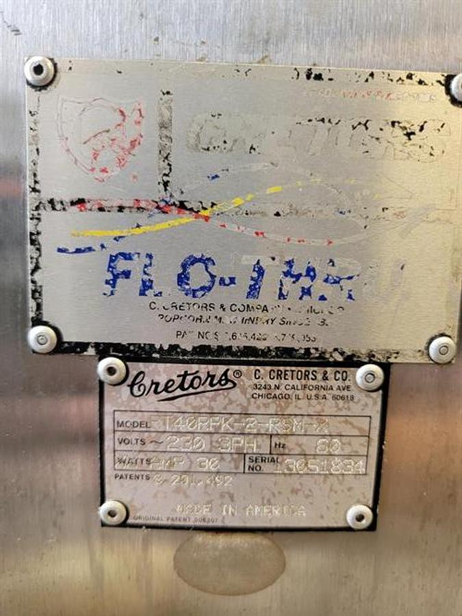 Used Cretors FT40RPK-2-RSM-X Popcorn Popper