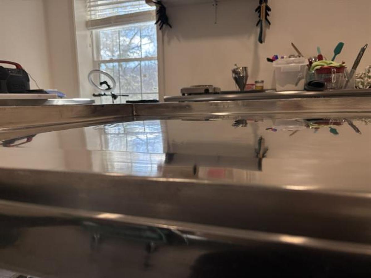 Used Latini 3ft x 5ft Stainless Steel Cold Table