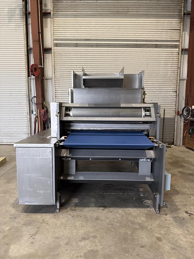 Used APV 48" Two Roll Extruder with Ultrasonic Guillotine Cutter