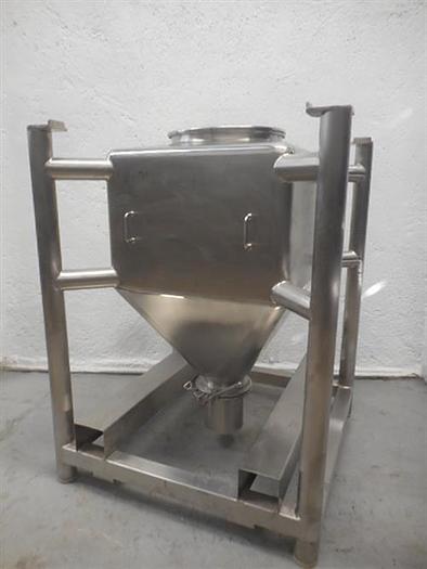 Used Stainless steel 132 gallon bin container.