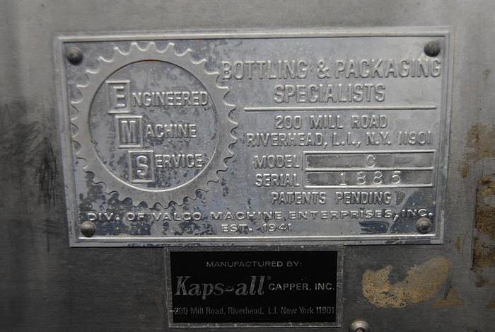 Used Kaps-All Model C 8-Quill Capper -