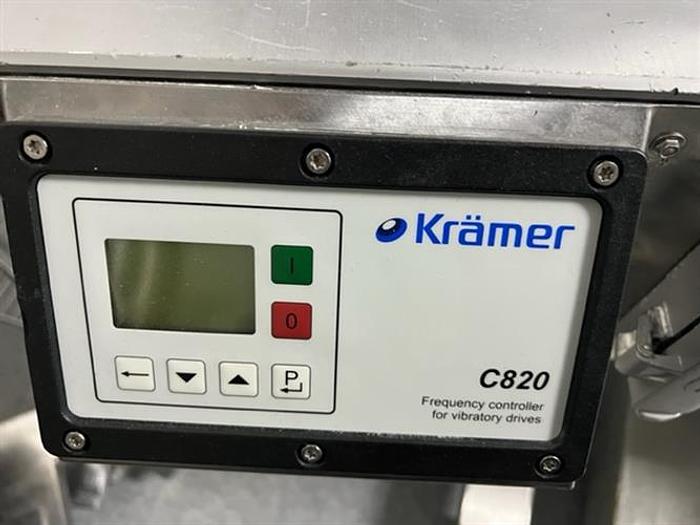 Used Kramer model E2000 stainless steel rotary tablet deduster