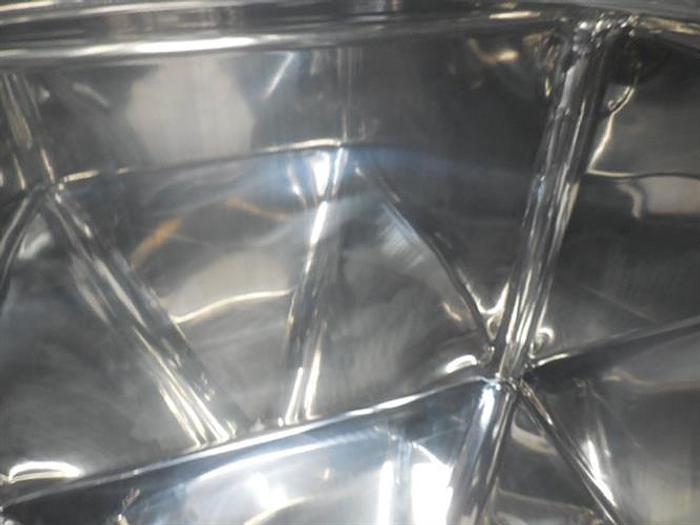 Used Stainless steel 132 gallon bin container.