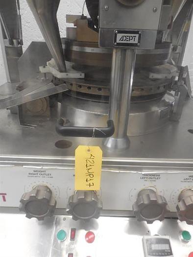 Used Adept stainless steel model BB30 45 stations rotary tablet press