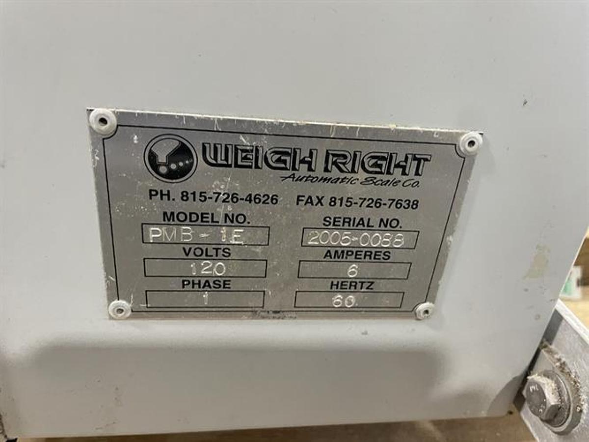 Used Weigh Rite model PMB-1E Table Top Single Head Net Weigher