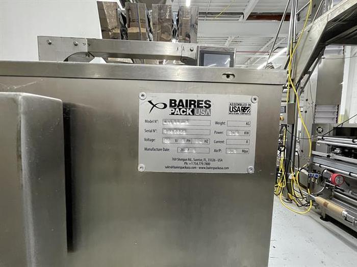 Used BairesPack Pre-made Doy Pouch Machine with 4-lane Linear Scale